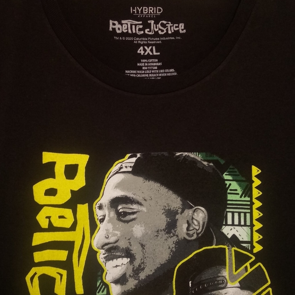 Hybrid & company Tops - TUPAC POETIC JUSTICE T SHIRT